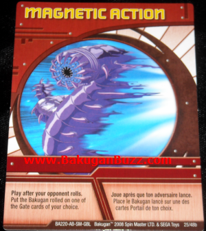 Magnetic Action 25 48b Bakugan 1 48b Card Set
